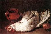 CERUTI, Giacomo, Still-Life with Hen, Onion and Pot